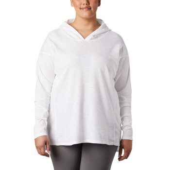 Columbia Ženske Majice S Kapuljačom - Longer Days Plus Size Bijele | BGKO-63920